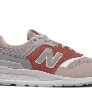 New Balance Coral and Gray Athletic Shoes